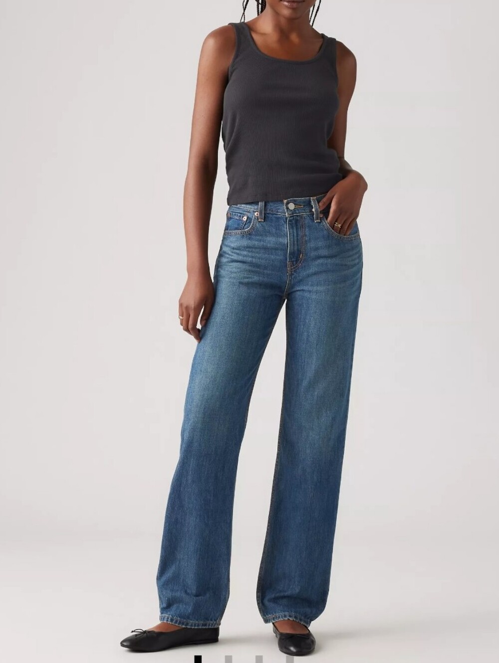 Levi's Low Pro Women's Relaxed Loose Straight Leg Denim Jeans Size 28